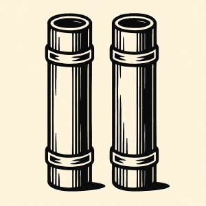 Glove Side Pipes Set of Two